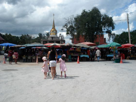 Marknad i Huai Yai